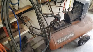 Craftsman Oilless Air Compressor Intro and Disassembly Part 1 [upl. by Nidnerb]