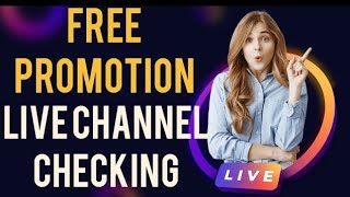 Live Channel Promotion  Get Free Subscribers  You Tube Tips live livepromotion [upl. by Noelyn]