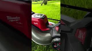 Munching Long Grass with the Milwaukee Mower grasscutting milwaukeem18 milwaukeetools mower [upl. by Nosimaj]