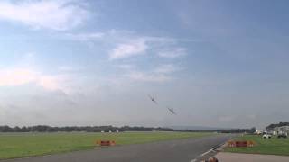 Supermarine Spitfire low pass with a P51 mustang  original sound  WWII [upl. by Ymassej74]