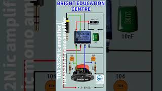 TDA 2822N ic amplifier tda2822n icmono amplifier  amplificador amplifier shorts viralreels [upl. by Etnohc961]