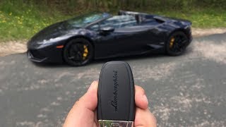 Murdered Out Lamborghini Huracan LP 6104 Spyder – POV Drive [upl. by Cornie93]