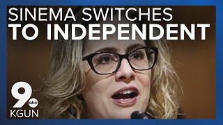 Sen Kyrsten Sinema switches from Democrat to Independent [upl. by Aramat285]