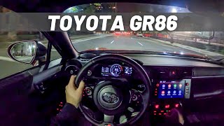 2023 Toyota GR86  POV Night Drive [upl. by Pronty]