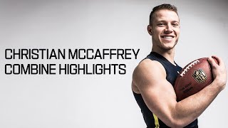 Christian McCaffrey Stanford RB  2017 NFL Combine Highlights [upl. by Olpe]