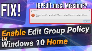 How to Enable Group Policy Editor in Windows 11 Home Edition [upl. by Mas]