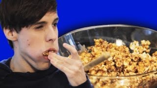 MARSHMALLOW CARAMEL POPCORN  KATE GOWING amp ITSRAPHABLUEBERRY [upl. by Nolyd606]