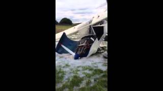 Light plane crash at Moorabbin [upl. by Anuahsed]