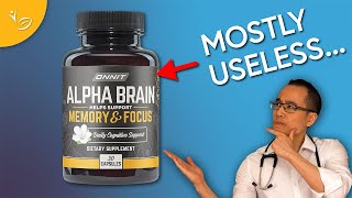 A Doctor Reviews Onnit Alpha Brain [upl. by Neelyaj]