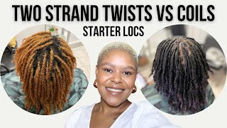 Starter Locs Twists Vs Coils  Loctician Advice [upl. by Justin894]