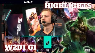 VIT vs RGE  Highlights  Week 2 Day 1 LEC Winter 2024  Vitality vs Rogue W2D1 [upl. by Adnovay]