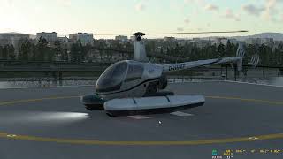 XPlane12 Demo  Robinson R22 Beta II  startup and take off [upl. by Niwle129]