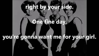 One Fine Day THE CHIFFONS with lyrics [upl. by Darya]