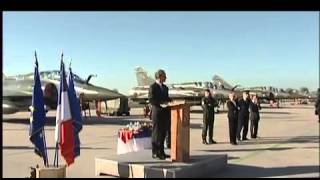 Visite de M Gérard Longuet sur la base aérienne 133 de Nancy [upl. by Merrie]