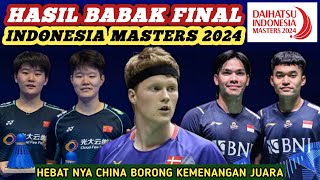 Hasil Semua Sektor Final Badminton Indonesia Masters 2024 Hari Ini [upl. by Asenab]