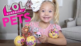 EVERLEIGH OPENS TONS OF LOL SURPRISE PETS WHICH PETS DID SHE GET [upl. by Gun]