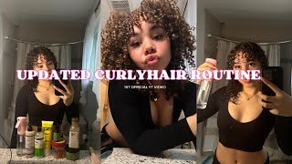 CURLY HAIR ROUTINE Tutorial for Volume  Definition [upl. by Anileve447]