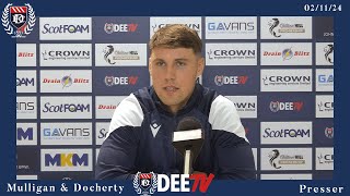 Josh Mulligan amp Tony Docherty  Presser  Now Available on DeeTV [upl. by Chandra32]