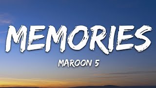 Maroon 5  Memories Lyrics [upl. by Acemat]