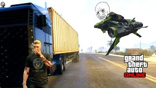 Oppressor MK2 amp Jet Griefers get Trolled by MOC  Haulage  GTA Online [upl. by Blayne]