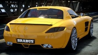 GTA IV 2011 Brabus MercedesBenz SLS AMG Widestar Crash Testing  Insanegaz [upl. by Nostaw]