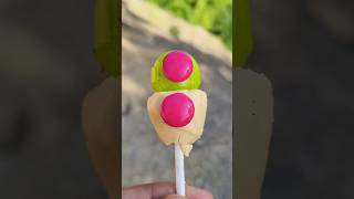 Lemonade flavour lollipop amp baby choco gems shorts lollipop candy [upl. by Gallagher]