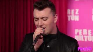 Naughty Boy ft Sam Smith  quotLA LA LAquot Acoustic Perez Hilton Performance [upl. by Hawkins]