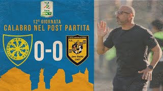 Serie B BKT Mister Calabro nel post partita di Carrarese  Juve Stabia 00 [upl. by Ahsilahs]