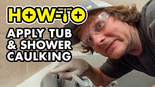 How To Caulk A Bathtub EASY quotDerek Makes it Rightquot [upl. by Azral]