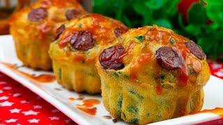 Muffins aux épinards et au fromage – une délicieuse collation rapide et simple  │ SavoureuxTV [upl. by Yarw977]