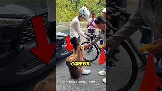 Monkey Grabs Cyclists Legs 😳 [upl. by Blythe]