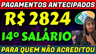 ✔️ INCRÍVEL 14° SALÁRIO INSS  PAGAMENTOS ANTECIPADOS SETEMBRO  CRONOGRAMA DE PAGAMENTOS [upl. by Susi]