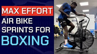 Max Effort Air Bike Sprints for Boxing [upl. by Niatsirt424]