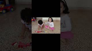 Domino Children playing with domino kids viralvideo domino [upl. by Eustasius119]