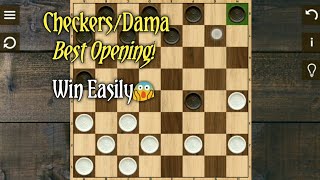 CheckersDamaBest opening trap  Tips and Tricks easy win [upl. by Otrebmuh700]