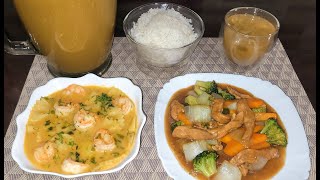 ♨️Almuerzo 🇪🇨Completo SOPA DE CAMARÓN🍤🍤 POLLO SALTEADO🐔🥦🥬🥕 Y QUAKER CON NARANJILLAS Y ZANAHORIA😘👌❤️ [upl. by Wester]