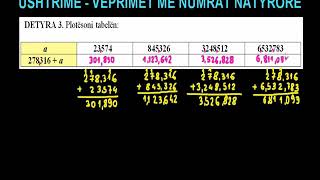 31 Matematika Klasa 6 Mesimi 31 Ushtrime Veprimet me numrat natyrorë [upl. by Jaquith687]