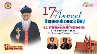 HOLY QURBANA  17th Annual Remembrance day L L H G Stephanos Mar Theodosius [upl. by Stricklan]