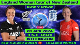 England Women vs New Zealand Women Live 1st ODI Match  ENGW vs NZW Live Match Today 2024 P1 [upl. by Hareenum]