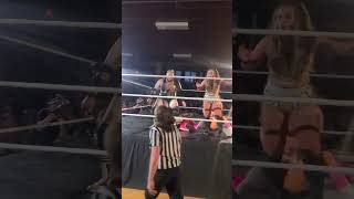 Miley amp Rodney Matthews vs The ProductionMixed Tag Match shorts greektownwrestling prowrestling [upl. by Karna]