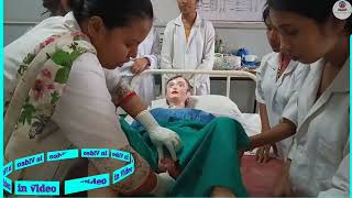 Female Foley Insertion in Hindi  Urinary Catheterization Procedure  Health Sector [upl. by Liponis]