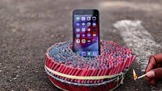 Apple I Phone Vs 2000 Firecrackers [upl. by Lalage855]