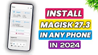 Install Magisk Manager Latest Version in Any Android  How to Install Magisk Manager Without Root [upl. by Anidal]