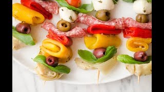 Antipasti Skewers  Giada De Laurentiis [upl. by Adnawad258]