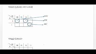 Circuitos Digitales Simplificar FABC compacta de 3 variables empleando mapas K EN MINITERMINOS 1 [upl. by Schiro]