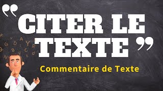 TECHNIQUE IMPORTANTE POUR LE COMMENTAIRE DE TEXTE EN PHILO [upl. by Seta]