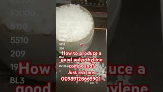 how to produce polyethylene compound mirzaeipolymercom mobilewhatsapptelegram 00989128665901 [upl. by Sklar]