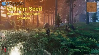 Valheim Seed  Maypole and great farm location  4rhyUCMwnU [upl. by Lucien]