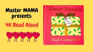 4K Readaloud 3 Board book Dear Santa by Rod Campbell ♡ ♡ ♡ ♡ ♡ with accurate subtitles [upl. by Juliann525]