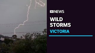 Thunderstorms batter Victoria as Mildura records its wettest January day  ABC News [upl. by Violeta]